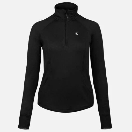 Horze Women's Andie Long Sleeve Technical Shirt - Black -Kensington Sales Shop 325556 800 800