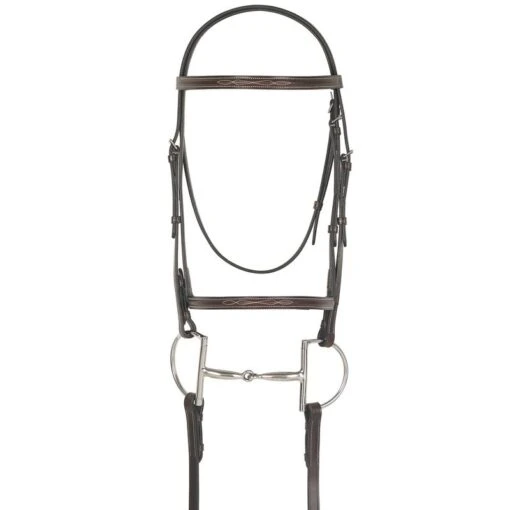 Camelot Gold Fancy Raised Bridle - Australian Nut -Kensington Sales Shop 329835 800 800