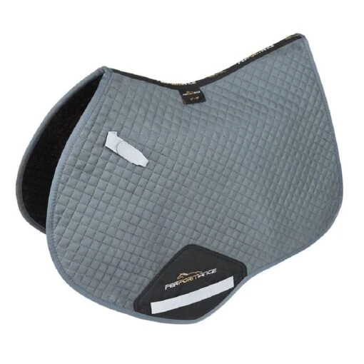 Shires Performance Suede Jump Saddle Pad - Grey -Kensington Sales Shop 337288 800 800