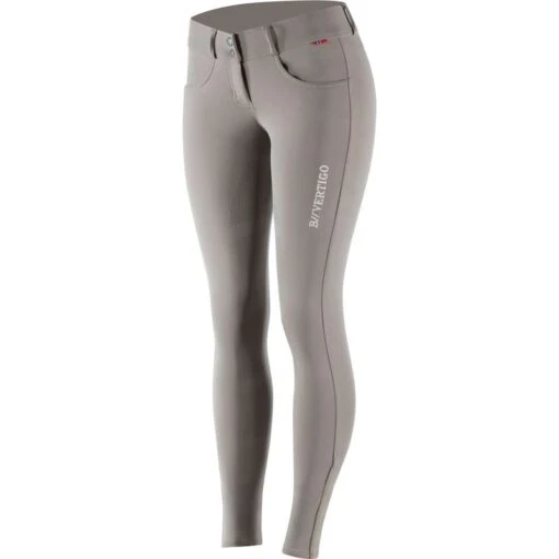 B Vertigo Women's Meghan Silicone Full Seat Breeches - Taupe Grey -Kensington Sales Shop 379297 800 800