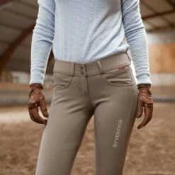 B Vertigo Women's Meghan Silicone Full Seat Breeches - Taupe Grey -Kensington Sales Shop 379299 800 800