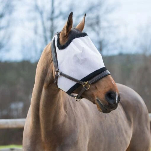 Horze Fly Mask - Black/White -Kensington Sales Shop 383990 800 800