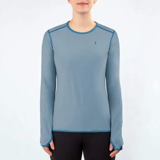 Irideon Women's Air-Tech Baselayer Crew - Mineral Blue/Stellar Blue -Kensington Sales Shop 396013 800 800