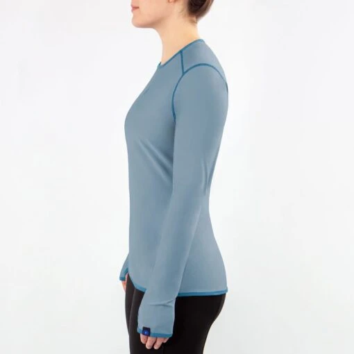 Irideon Women's Air-Tech Baselayer Crew - Mineral Blue/Stellar Blue -Kensington Sales Shop 396015 800 800