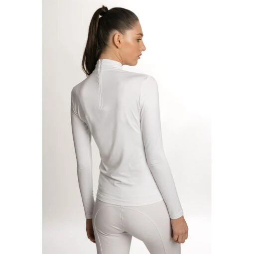 Horseware Women's Lisa Technical Long Sleeve Competition Shirt - White -Kensington Sales Shop 398379 800 800