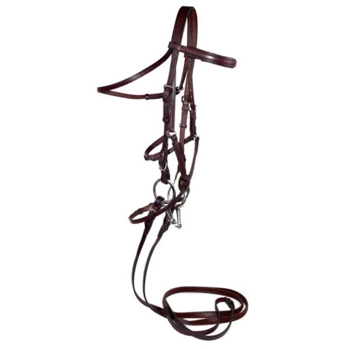 Nunn Finer Fairhill Figure 8 Event Bridle - Havana/Zinc -Kensington Sales Shop 401472 800 800