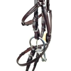 Nunn Finer Fairhill Figure 8 Event Bridle - Havana/Zinc -Kensington Sales Shop 401474 800 800