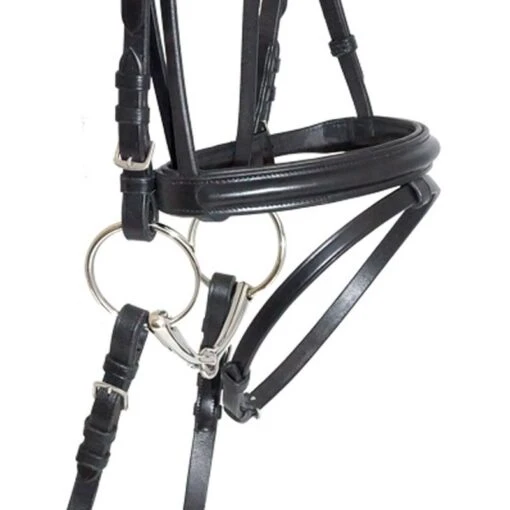 Nunn Finer Charlotte Flash Dressage Bridle - Black -Kensington Sales Shop 405628 800 800