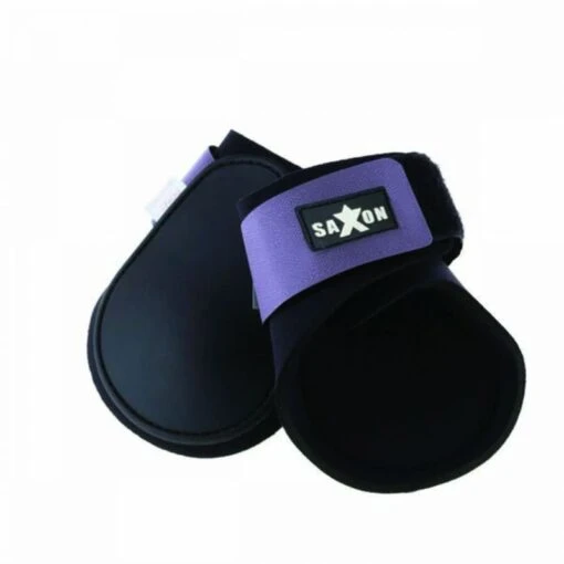 Saxon Contoured Fetlock Boots - Black/Purple -Kensington Sales Shop 410294 800 800