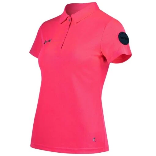 Horze Women's Denise Functional Polo Shirt - Pink -Kensington Sales Shop 416540 800 800