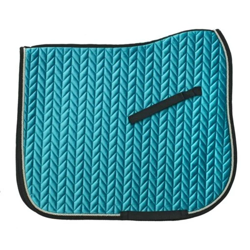 Ovation Elegance Velvet Dressage Pad - Teal/Silver/Black -Kensington Sales Shop 423832 800 800