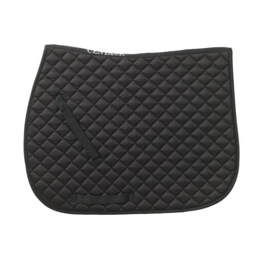 Centaur Imperial Quilted Close Contact Saddle Pad - Black/Black -Kensington Sales Shop 439765 800 800