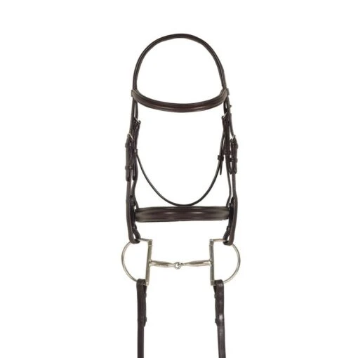 Ovation Breed Plain Raised Padded Quarter Horse Bridle - Brown -Kensington Sales Shop 440628 800 800