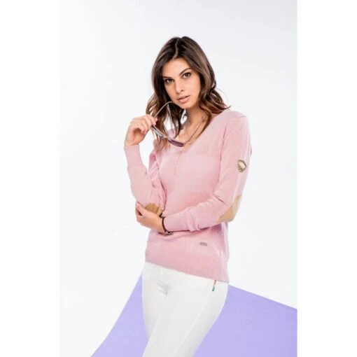 Alessandro Albanese Women's Linen Sweater - Dusk Pink -Kensington Sales Shop 443626 800 800