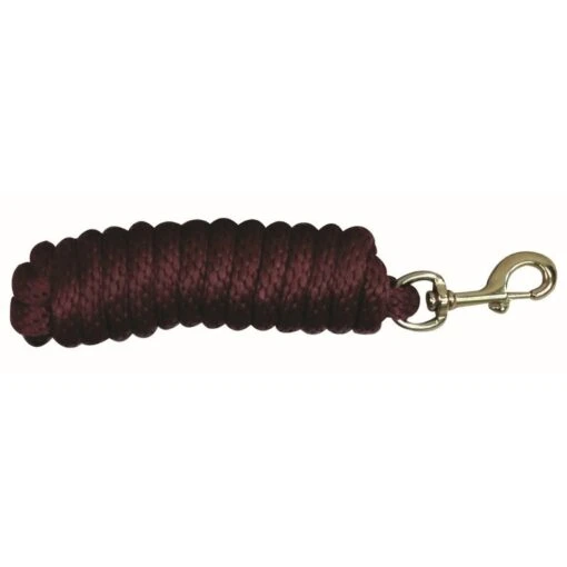 Western Rawhide 10' Poly Lead W/Brass Plated Snap - Burgundy -Kensington Sales Shop 443646 800 800