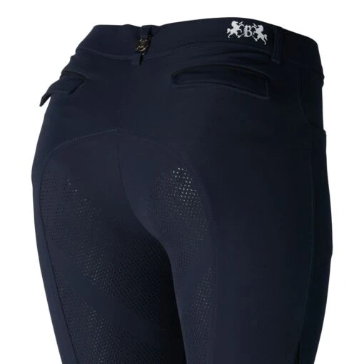 B Vertigo Women's Marla MidRise Silicone Full Seat Breeches - Dark Navy -Kensington Sales Shop 476798 800 800