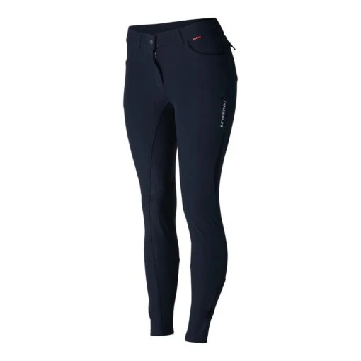 B Vertigo Women's Marla MidRise Silicone Full Seat Breeches - Dark Navy -Kensington Sales Shop 476802 800 800