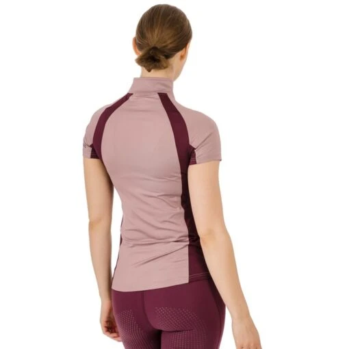 Horseware Women's Aveen Half Zip Short Sleeve Tech Top - Elderberry -Kensington Sales Shop 497171 800 800