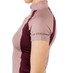 Horseware Women's Aveen Half Zip Short Sleeve Tech Top - Elderberry -Kensington Sales Shop 497172 800 800