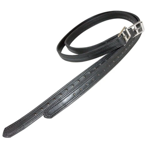 Nunn Finer Nylon Center 1" Stirrup Leathers - Black -Kensington Sales Shop 505340 800 800