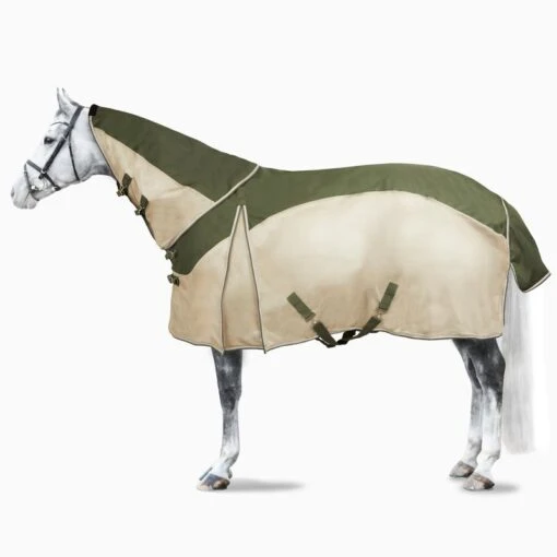 B Vertigo Jordan Hybrid Turnout Mesh Blanket W/Detachable Neck - Wild Grass Green -Kensington Sales Shop 543938 800 800