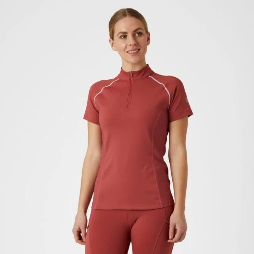 B Vertigo Women's Adara Cool Tech Training Shirt - Mineral Red -Kensington Sales Shop 549144 800 800