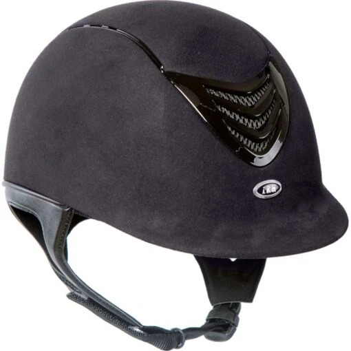 IRH IR4G Helmet - Black Amara Suede/Gloss Black Vent -Kensington Sales Shop 554919 800 800