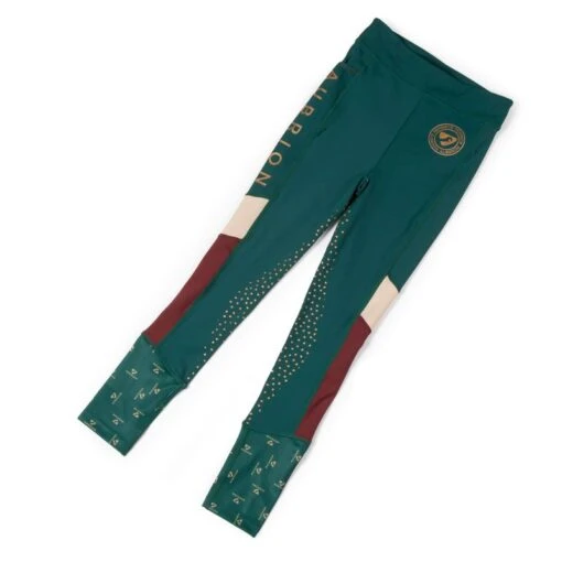 Shires Aubrion Kids' Eastcote Riding Tights - Dark Green -Kensington Sales Shop 564116 800 800