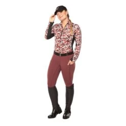 Kerrits Women's Ice Fil Full Seat Tech Tights - Mahogany -Kensington Sales Shop 568568 800 800