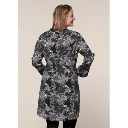 EQL Women's Ecovero Boheme Tunic Dress - Black Patchwork Paisley -Kensington Sales Shop 582615 800 800