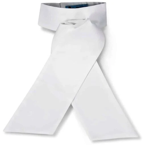 RJ Classics Radnor Traditional Stock Tie - White Cotton Blend -Kensington Sales Shop 588419 800 800