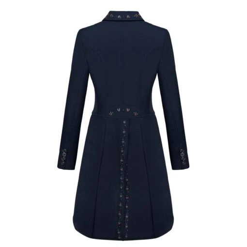 Fair Play Women's Dorothee Rose Gold Shadbelly Coat - Navy -Kensington Sales Shop 593940 800 800