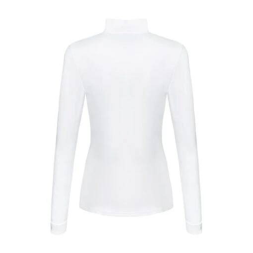 Fair Play Women's Meredith Half Turtleneck Long Sleeve Competition Shirt - White -Kensington Sales Shop 594264 800 800