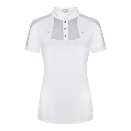 Fair Play Women's Lorella Short Sleeve Competition Shirt - White -Kensington Sales Shop 594419 800 800