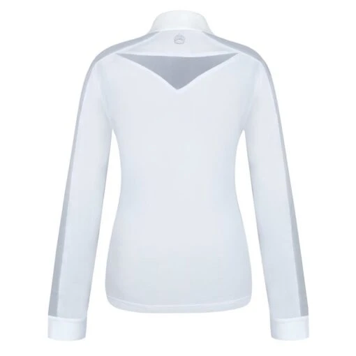 Fair Play Women's Claire Pearl Long Sleeve Competition Shirt - White -Kensington Sales Shop 594710 800 800