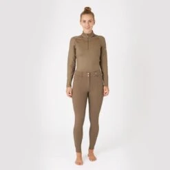 B Vertigo Women's Davina Full Seat Breeches - Shiitake Beige -Kensington Sales Shop 600869 800 800