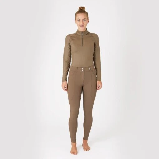 B Vertigo Women's Davina Full Seat Breeches - Shiitake Beige -Kensington Sales Shop 600869 800 800