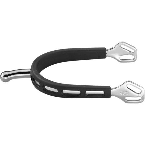 Herm Sprenger 30mm Ball Neck Ultra Fit Extra Grip Spurs - Stainless Steel/Black Grip -Kensington Sales Shop 605179 800 800