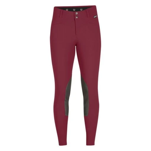 Kerrits Women's Crossover II Knee Patch Breeches - Sangria -Kensington Sales Shop 611113 800 800