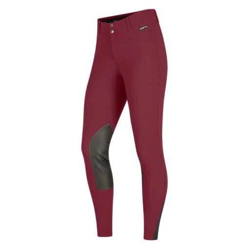 Kerrits Women's Crossover II Knee Patch Breeches - Sangria -Kensington Sales Shop 611114 800 800