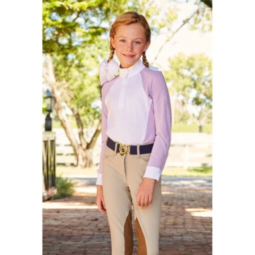 RJ Classics Kids' Lexi Long Sleeve Show Shirt - Orchid -Kensington Sales Shop 623996 800 800