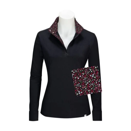 RJ Classics Women's Maddie 37.5 Show Shirt - Caviar/Micro Floral -Kensington Sales Shop 624111 800 800