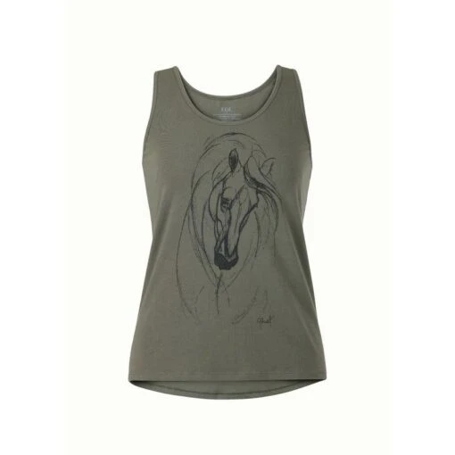 EQL Women's Graceful Horse Tank - Caper -Kensington Sales Shop 645182 800 800