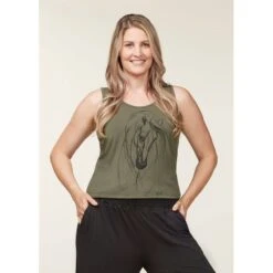 EQL Women's Graceful Horse Tank - Caper -Kensington Sales Shop 645183 800 800