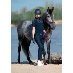 Fair Play Women's Johanna Fleur Knee Patch Breeches - Navy -Kensington Sales Shop 665640 800 800