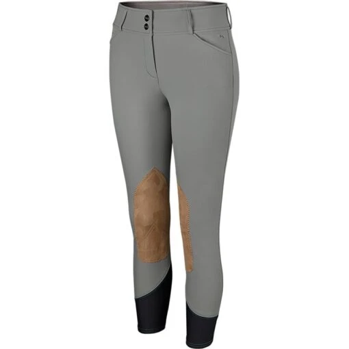 RJ Classics Women's Gulf Natural Rise Front Zip Breeches - Grey Mist -Kensington Sales Shop 675750 800 800