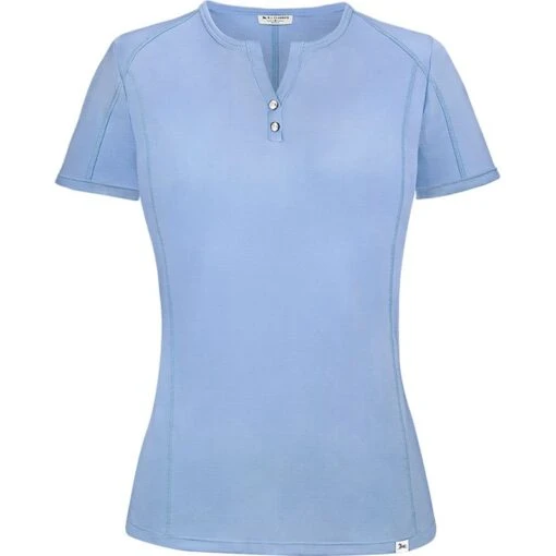 RJ Classics Women's Liza Short Sleeve Tech Tee Shirt - Blue Lilac -Kensington Sales Shop 679536 800 800