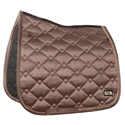 Fair Play Azuryt Ceramic RoseGold Dressage Saddle Pad - Taupe Grey -Kensington Sales Shop 680951 800 800