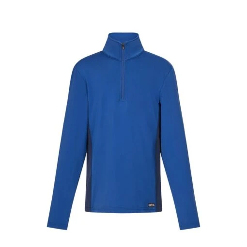 Kerrits Kids' Rail Side Quarter Zip Tech Top - True Blue -Kensington Sales Shop 681620 800 800