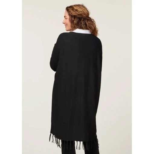 EQL Women's Bits & Fringe Cardigan - Black/Sterling -Kensington Sales Shop 694501 800 800